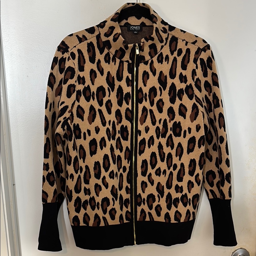 Jones New York Leopard Print Jacket